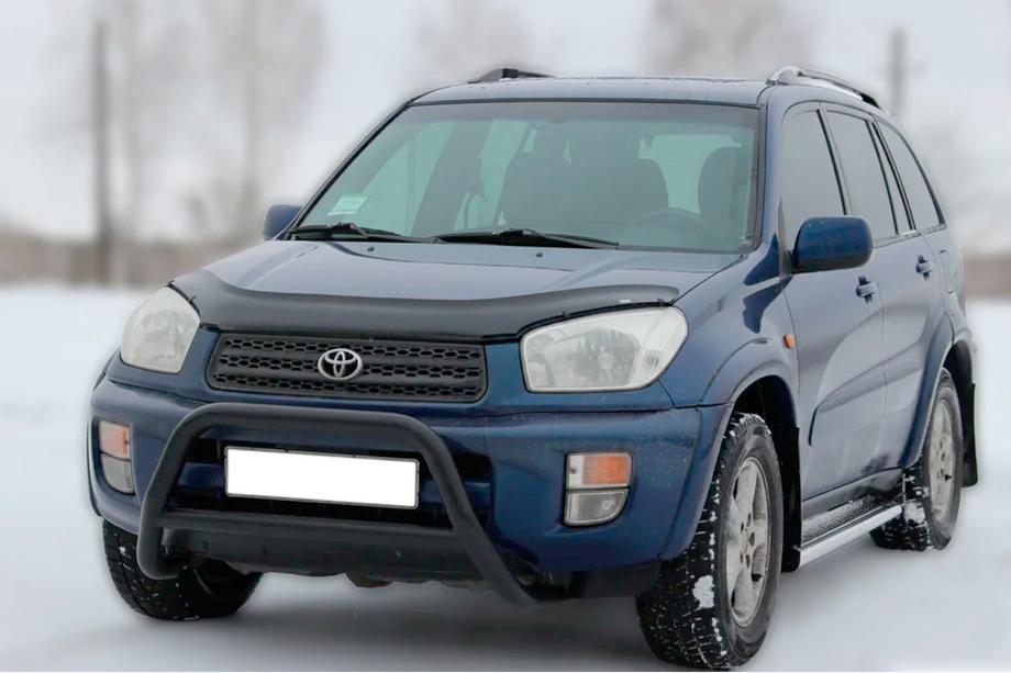 Toyota Rav 4 2001-2005 Defensa Delantera WT005 Negra (Acero Inoxidable) Foto 3