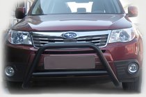 Subaru Forester 2008-2013 Defensa Delantera WT005 Negra (Acero Inoxidable) foto 1