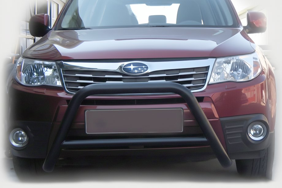 Subaru Forester 2008-2013 Defensa Delantera WT005 Negra (Acero Inoxidable) Image