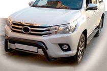 Toyota Hilux 2015- Defensa Delantera WT009 Negra (Acero Inoxidable) foto 1
