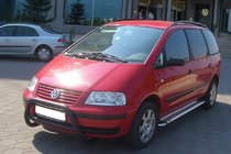 Ford Galaxy 1995-2006 Defensa Delantera WT005 Negra (Acero Inoxidable) foto 1