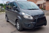 Ford Custom 2013-2022 Defensa Delantera WT006 Negra (Acero Inoxidable) foto 1