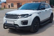Range Rover Evoque 2012-2018 Defensa Delantera WT005 Negra (Acero Inoxidable) foto 1