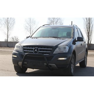 Protector Frontal WT006 Negro (Acero Inoxidable) Mercedes ML W164 2005-2011 foto 3