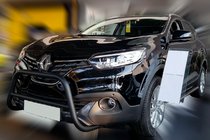 Renault Kadjar 2015-2022 Defensa frontal Black (acero inoxidable) foto 3
