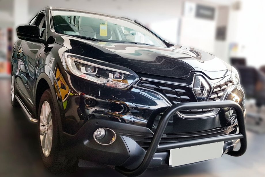 Renault Kadjar 2015-2022 Defensa frontal Black (acero inoxidable) Image