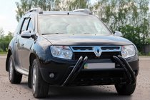 Renault Duster 2008–2017 Defensa delantera Kelebek WT01 Black (acero inoxidable) foto 1