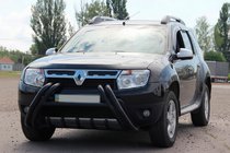 Renault Duster 2008–2017 Defensa delantera Kelebek WT01 Black (acero inoxidable) foto 2