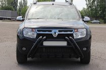 Renault Duster 2008–2017 Defensa delantera Kelebek WT01 Black (acero inoxidable) foto 3
