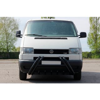 Defensa delantera Kelebek WT011 Black (acero inoxidable) Volkswagen T4 Caravelle/Multivan 1990–2003 foto 1