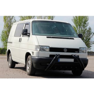 Defensa delantera Kelebek WT011 Black (acero inoxidable) Volkswagen T4 Caravelle/Multivan 1990–2003 foto 2