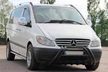 Mercedes Viano 2004-2014 Defensa delantera Kelebek WT011 Black (acero inoxidable) foto 2