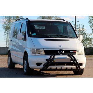 Defensa delantera Kelebek WT011 Black (acero inoxidable) Mercedes Vito W638 1996-2003 foto 1
