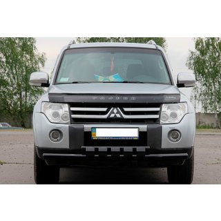 Defensa Delantera ST015-13 Negra (Acero Inoxidable) Mitsubishi Pajero Wagon IV 2006-2021 foto 2
