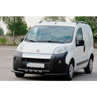 Defensa Delantera Shark Black (Acero Inoxidable) Fiat Fiorino/Qubo 2008-2024 foto 1