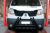 Renault Trafic 2001–2015 Defensa Delantera F1-01 Negra (Acero Inoxidable) foto 1