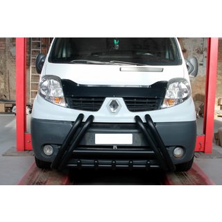 Defensa Delantera F1-01 Negra (Acero Inoxidable) Renault Trafic 2001–2015 foto 1