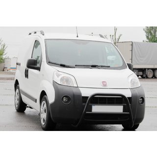 Defensa Delantera WT006 Negra (Acero Inoxidable) Fiat Fiorino/Qubo 2008-2024 foto 2