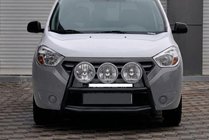 Renault Dokker 2013-2022 Defensa Delantera WT022 Negra (Acero Inoxidable) foto 1
