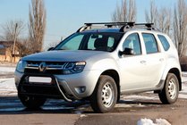 Renault Duster 2008–2017 Defensa Delantera WT022 Negra (Acero Inoxidable) foto 1