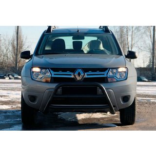 Defensa Delantera WT022 Negra (Acero Inoxidable) Dacia Duster 2008-2018 foto 2