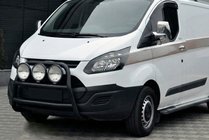 Ford Custom 2013-2022 Defensa Delantera WT022 Negra (Acero Inoxidable) foto 3