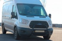 Ford Transit 2014- Defensa Delantera WT022 Negra (Acero Inoxidable) foto 1