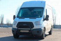Ford Transit 2014- Defensa Delantera WT022 Negra (Acero Inoxidable) foto 2