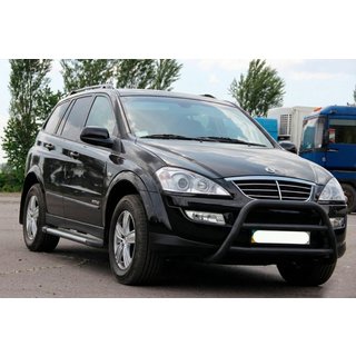 Defensa Delantera WT022 Negra (Acero Inoxidable) SsangYong Kyron 2005-2014 foto 3