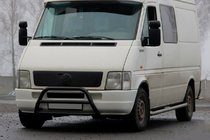 Volkswagen LT 1995-2006 Defensa Delantera WT022 Negra (Acero Inoxidable) foto 1