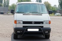 Volkswagen T4 Caravelle/Multivan 1990–2003 Defensa Delantera WT022 Negra (Acero Inoxidable) foto 1