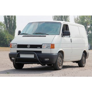 Defensa Delantera WT022 Negra (Acero Inoxidable) Volkswagen T4 Caravelle/Multivan 1990–2003 foto 3