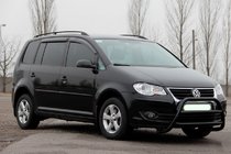 Volkswagen Touran 2003-2010 Defensa Delantera WT022 Negra (Acero Inoxidable) foto 3