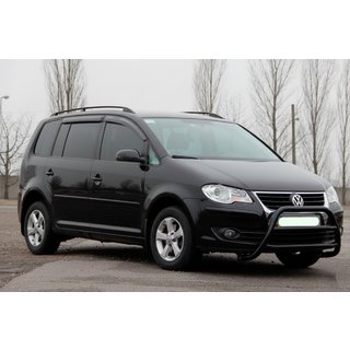 Defensa Delantera WT022 Negra (Acero Inoxidable) Volkswagen Touran 2003-2010 foto 3