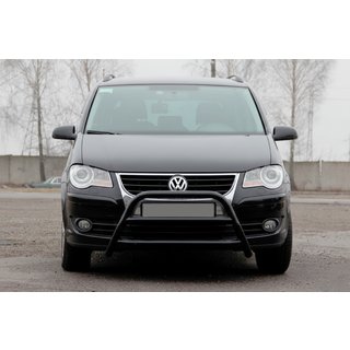 Defensa Delantera WT022 Negra (Acero Inoxidable) Volkswagen Touran 2003-2010 foto 2