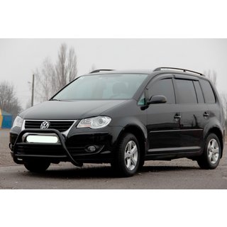 Defensa Delantera WT022 Negra (Acero Inoxidable) Volkswagen Touran 2003-2010 foto 1