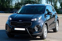Kia Sportage 2015-2021 Defensa Delantera WT023 Negra (Acero Inoxidable) foto 3