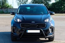 Kia Sportage 2015-2021 Defensa Delantera WT023 Negra (Acero Inoxidable) foto 4