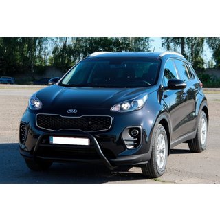 Defensa Delantera WT023 Negra (Acero Inoxidable) Kia Sportage 2015-2021 foto 3