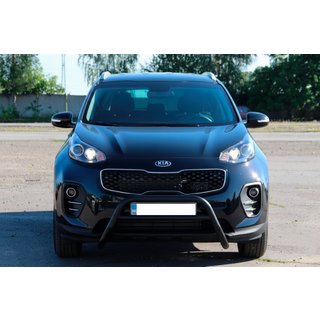 Defensa Delantera WT023 Negra (Acero Inoxidable) Kia Sportage 2015-2021 foto 4
