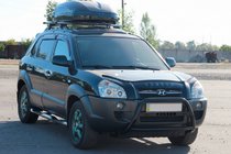 Hyundai Tucson JM 2004- Defensa Delantera WT025 Negra (Acero Inoxidable) foto 1