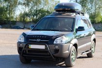 Hyundai Tucson JM 2004- Defensa Delantera WT025 Negra (Acero Inoxidable) foto 2