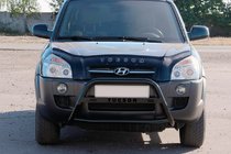 Hyundai Tucson JM 2004- Defensa Delantera WT025 Negra (Acero Inoxidable) foto 3