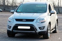 Ford Kuga 2008-2013 Defensa Delantera WT007 Negra (Acero Inoxidable) foto 3