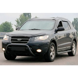 Defensa Delantera WT007 Negra (Acero Inoxidable) Hyundai Santa Fe 2 2006-2012 foto 3