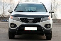 Kia Sorento II XM 2009-2014 Defensa Delantera WT007 Negra (Acero Inoxidable) foto 1