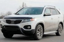 Kia Sorento II XM 2009-2014 Defensa Delantera WT007 Negra (Acero Inoxidable) foto 2