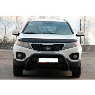 Defensa Delantera WT007 Negra (Acero Inoxidable) Kia Sorento II XM 2009-2014 foto 1
