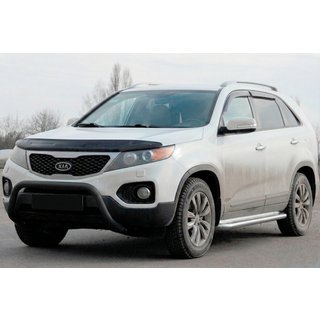 Defensa Delantera WT007 Negra (Acero Inoxidable) Kia Sorento II XM 2009-2014 foto 2
