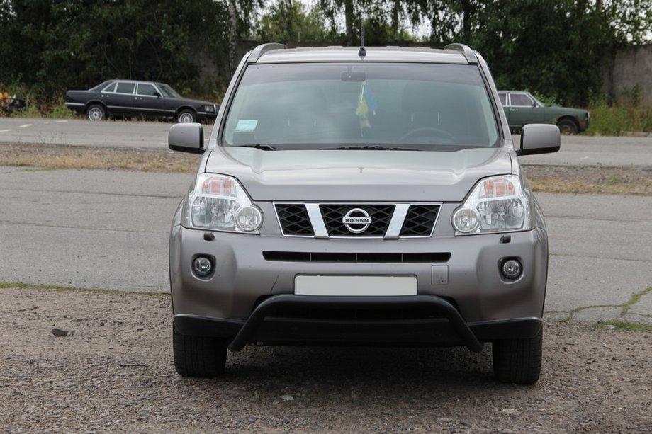 Nissan X-trail T31 2007-2014 Defensa Delantera WT007 Negra (Acero Inoxidable) Foto 2